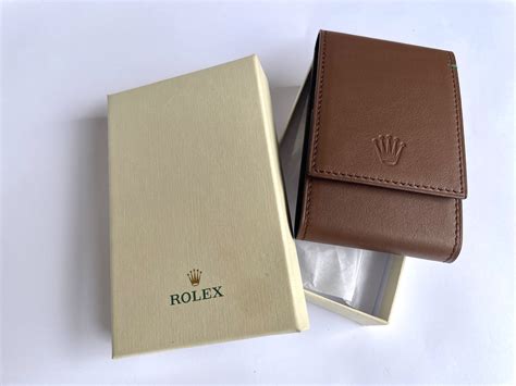 rolex pouches|rolex leather travel pouch.